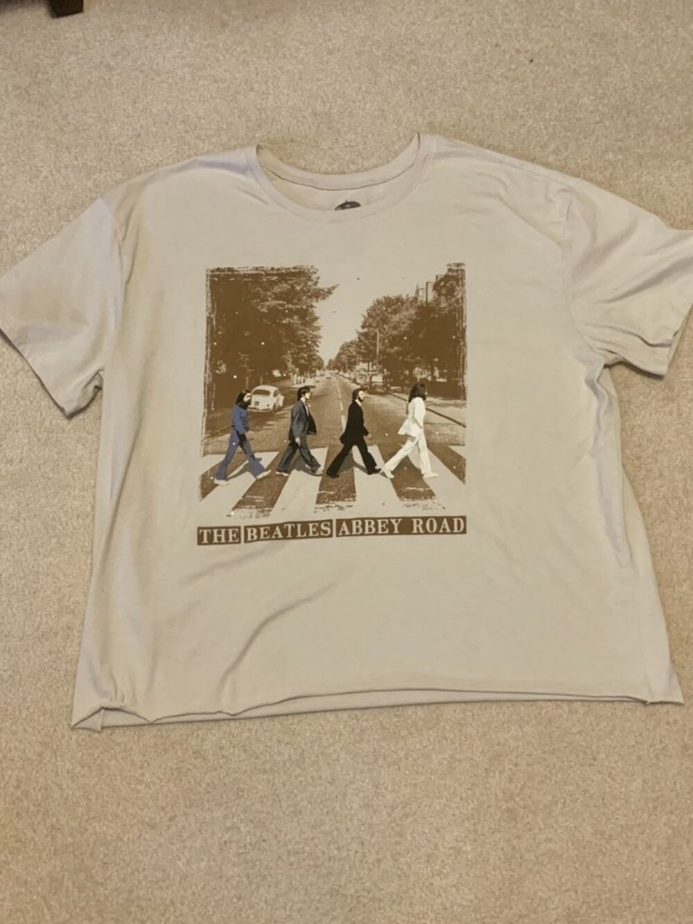 Beatles Abbey Road Rhinestone T-shirt 3XL